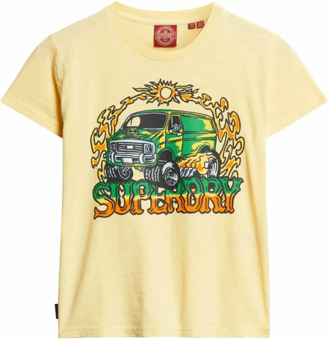 Superdry Print-Shirt NEON MOTOR GRAPHIC FITTED TEE günstig online kaufen