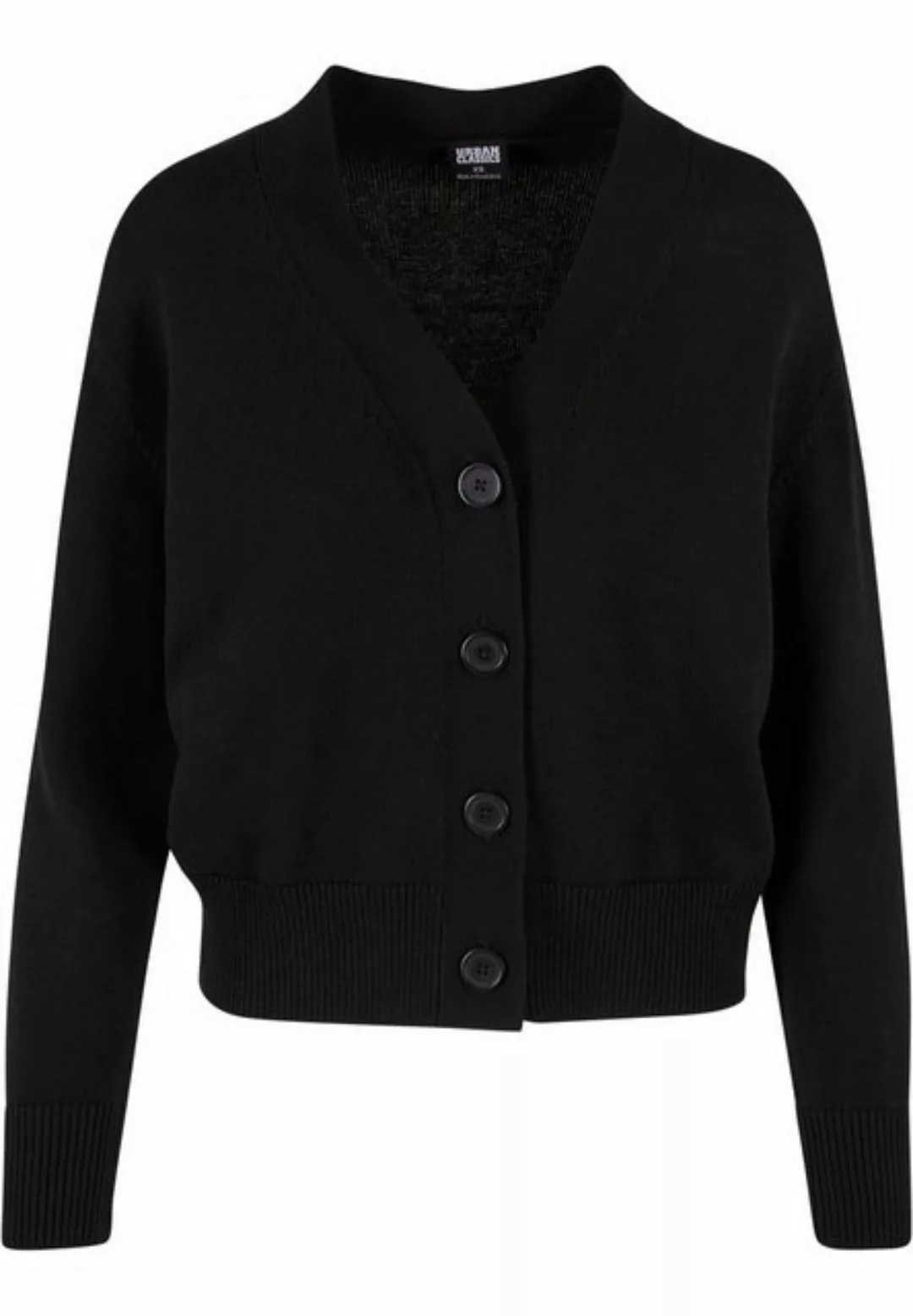 URBAN CLASSICS Strickjacke Urban Classics Damen Ladies Rib Cardigan (1-tlg) günstig online kaufen