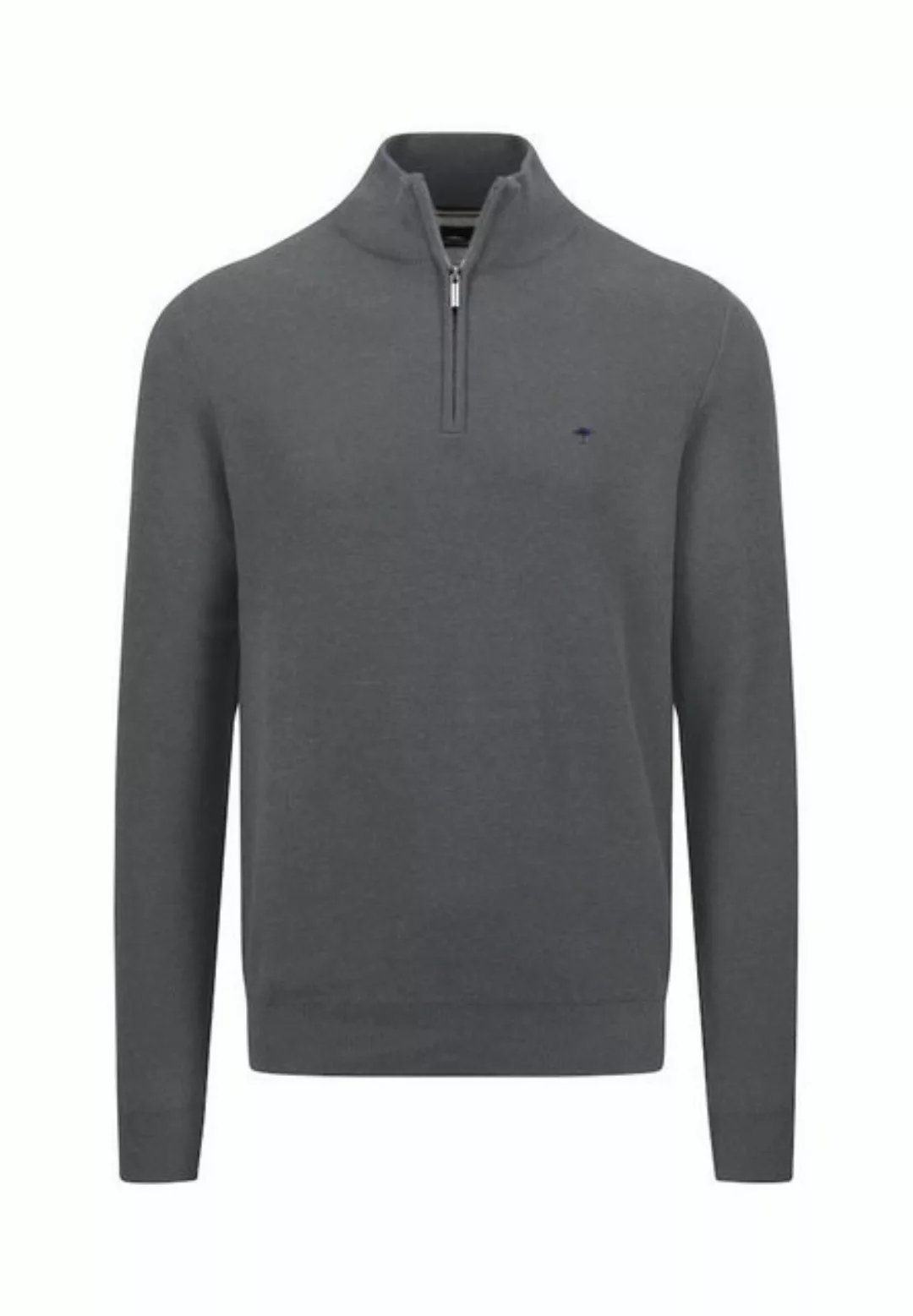 FYNCH-HATTON Strickpullover Herren Pullover mit Troyer-Kragen (1-tlg) günstig online kaufen