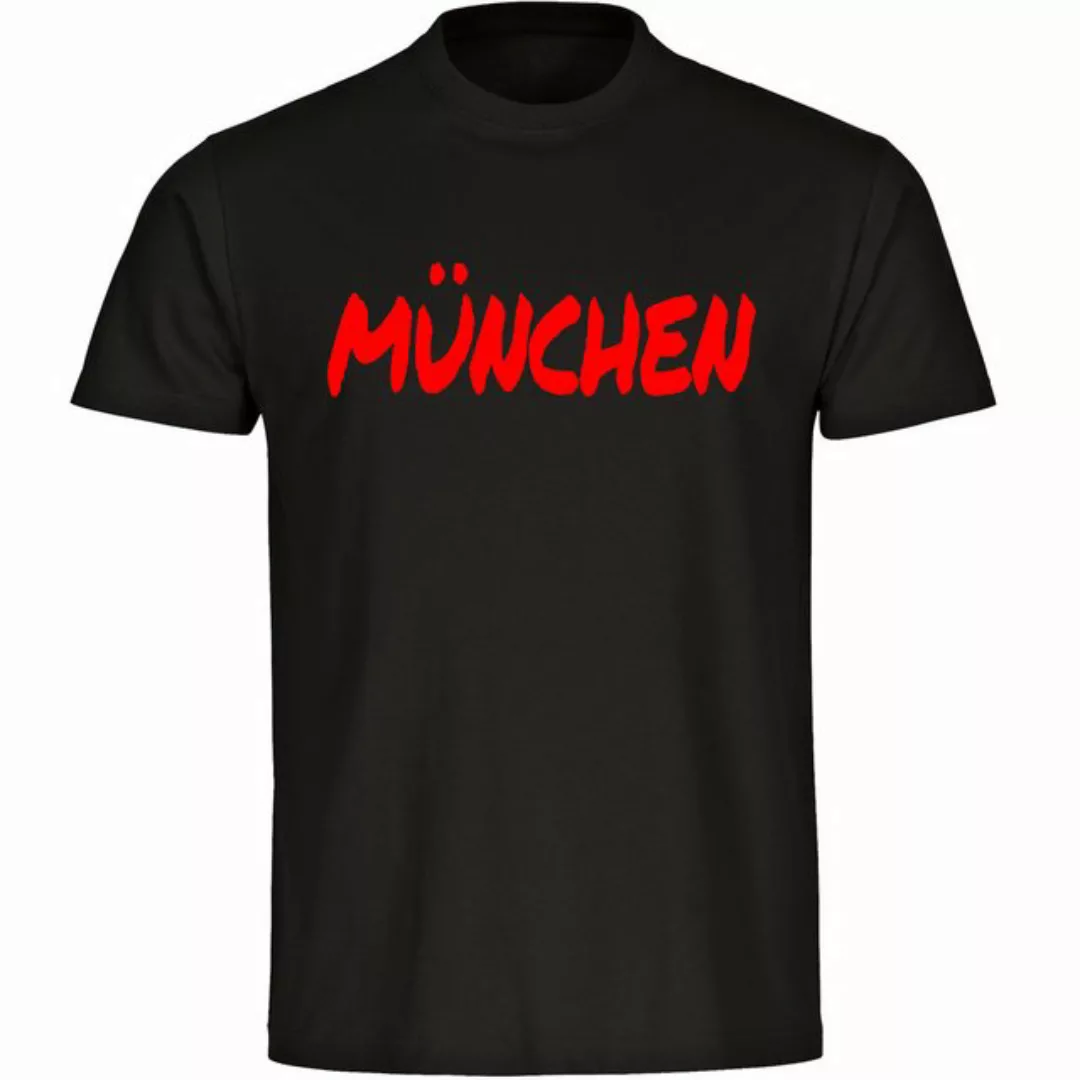 multifanshop T-Shirt Herren München rot - Textmarker - Männer günstig online kaufen