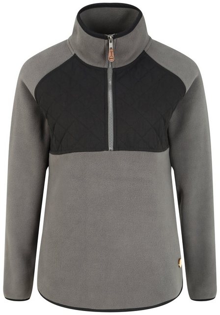 OXMO Sweatshirt OXMalita Fleece Troyer mit Stepp-Detail günstig online kaufen