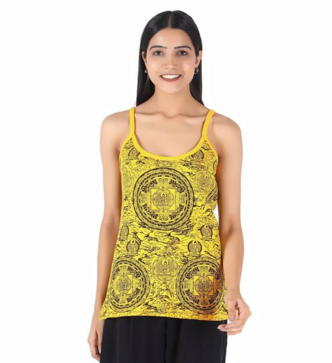 Guru-Shop T-Shirt Yoga Top Mandala, Boho stonewashTop, Goastyle.. Festival, günstig online kaufen
