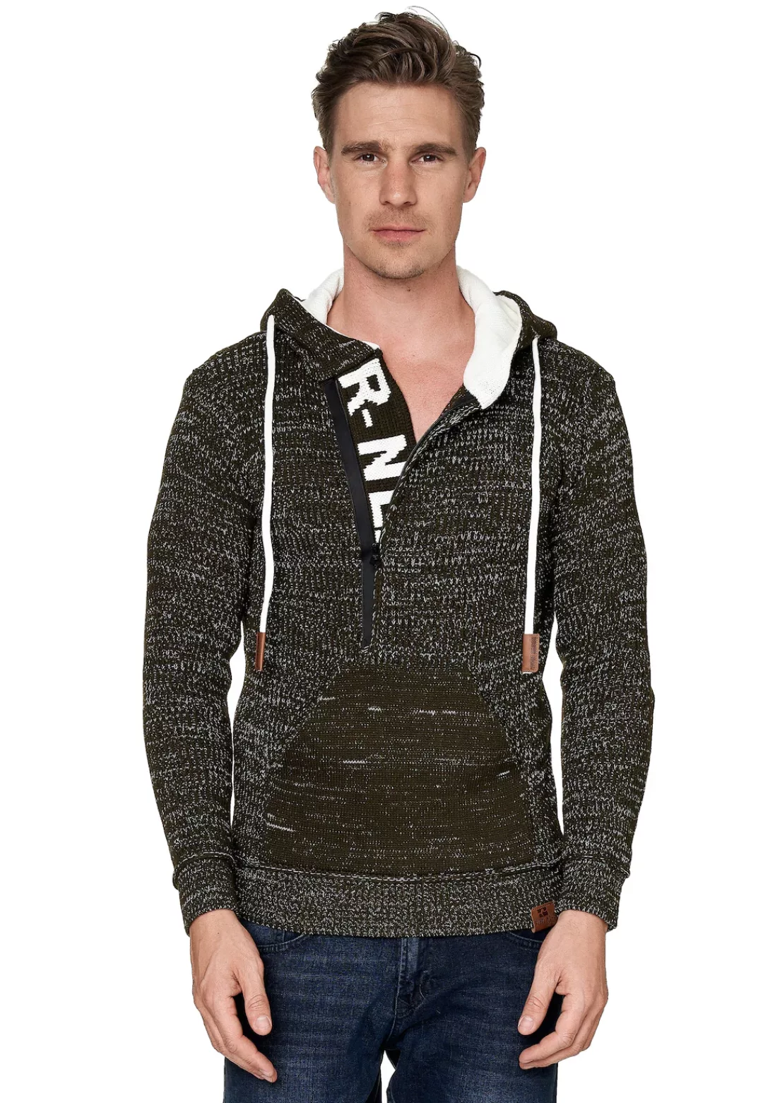 Rusty Neal Kapuzensweatshirt, mit stylischem Ausschnitt günstig online kaufen