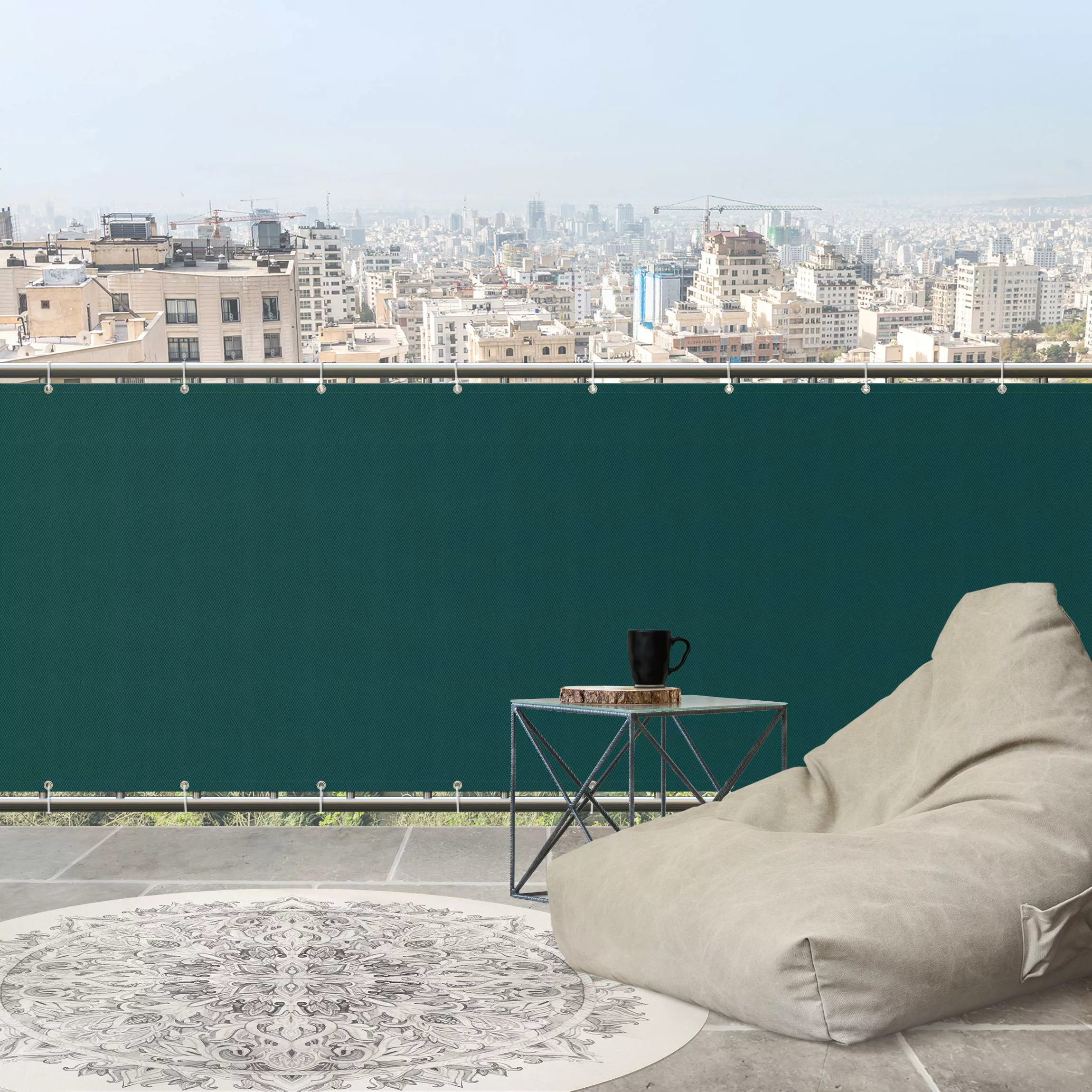 Balkon Sichtschutz Dunkle Jade günstig online kaufen
