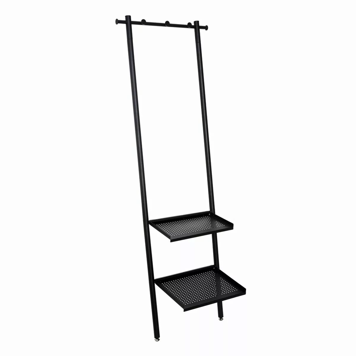 Garderobe 59 X 39 X 177,5 Cm Schwarz Metall Industriell günstig online kaufen