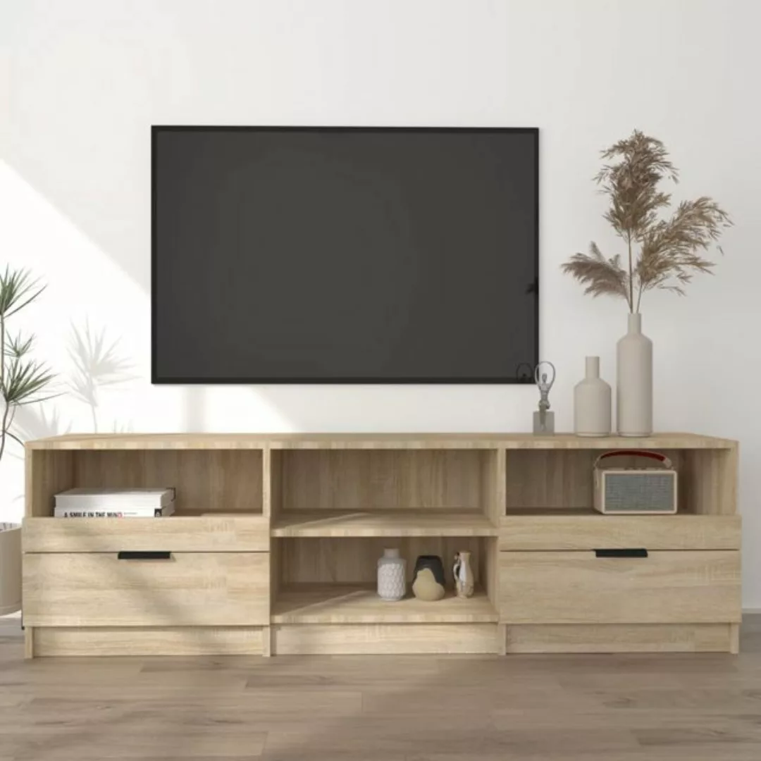 vidaXL TV-Schrank TV-Schrank Sonoma-Eiche 150x33,5x45 cm Spanplatte Lowboar günstig online kaufen