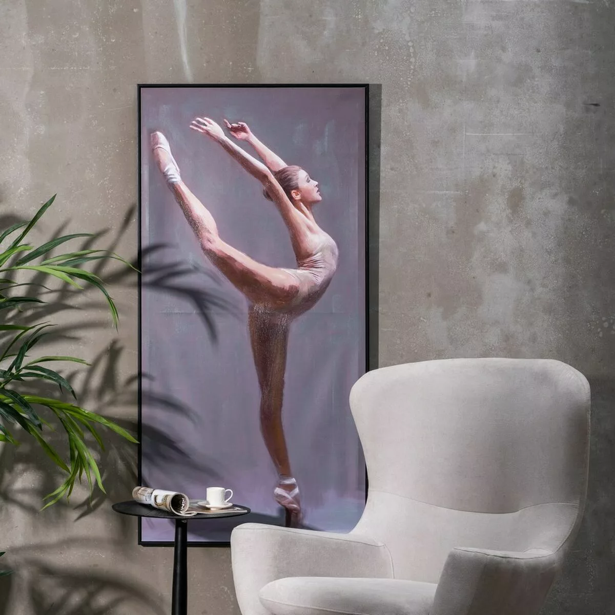 Bild 70 X 3,5 X 140 Cm Leinwand Ballerina günstig online kaufen