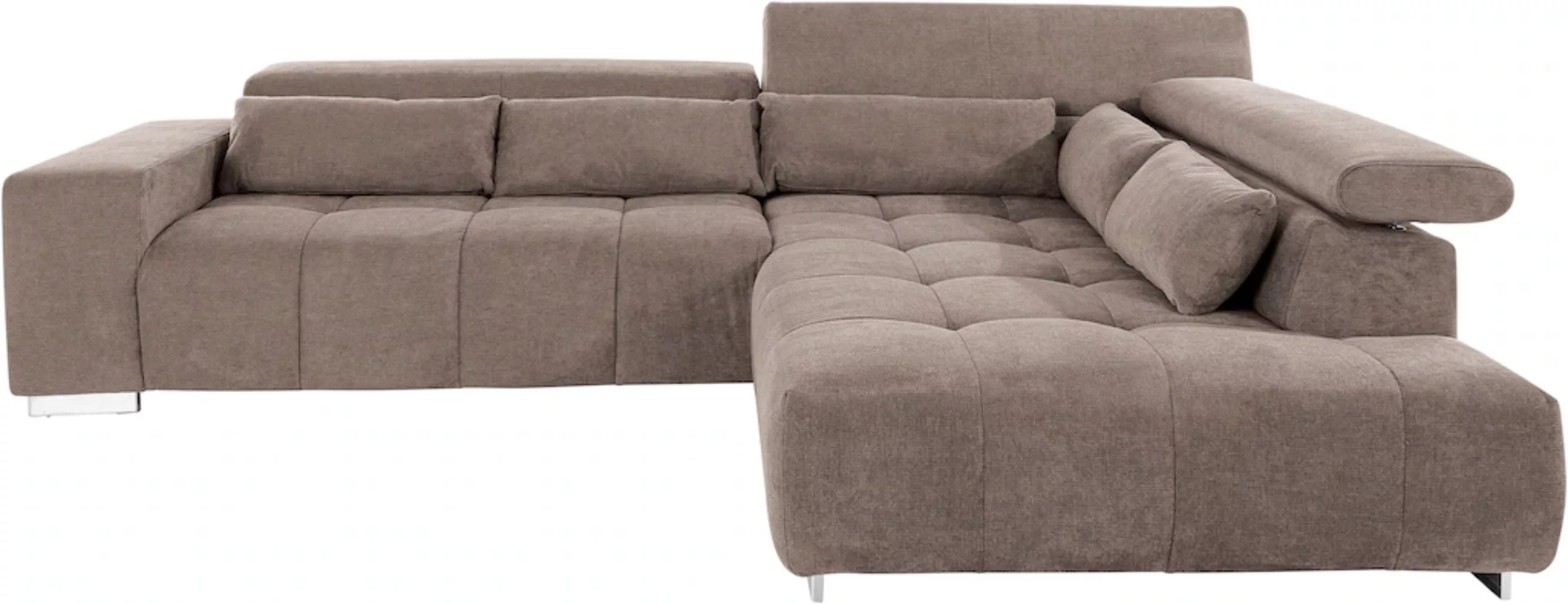 COTTA Ecksofa "Orion L-Form", mit Ottomane, inklusive verstellbarer Kopfstü günstig online kaufen