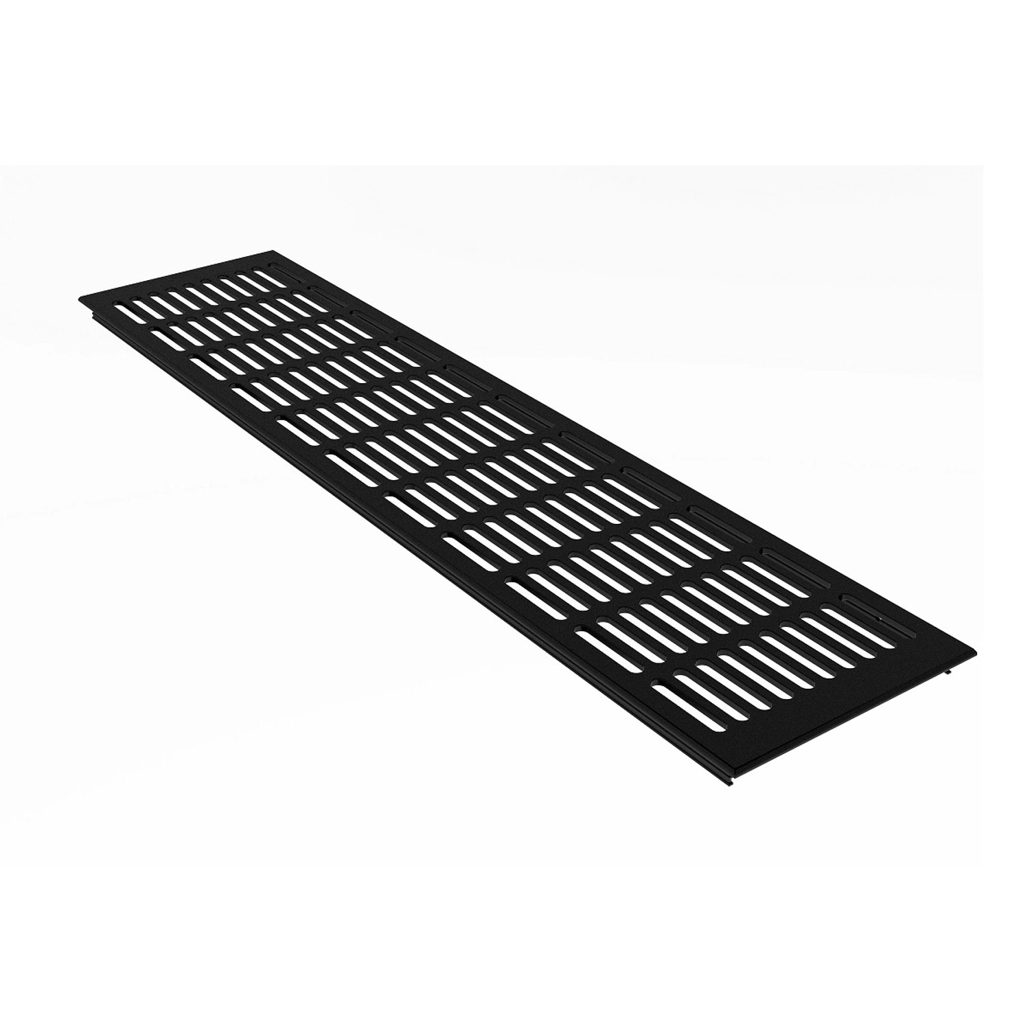 MS Beschläge Heizungsabdeckung 130 x 400 mm Gitter Schwarz RAL 9005 günstig online kaufen