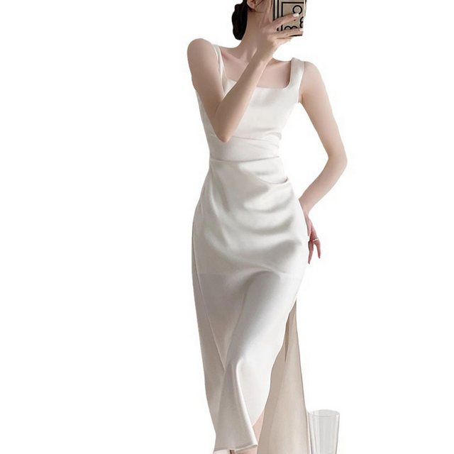 KIKI Abendkleid Damen Elegantes Langes Promes Kleid Abendkleider Sexy Neckh günstig online kaufen
