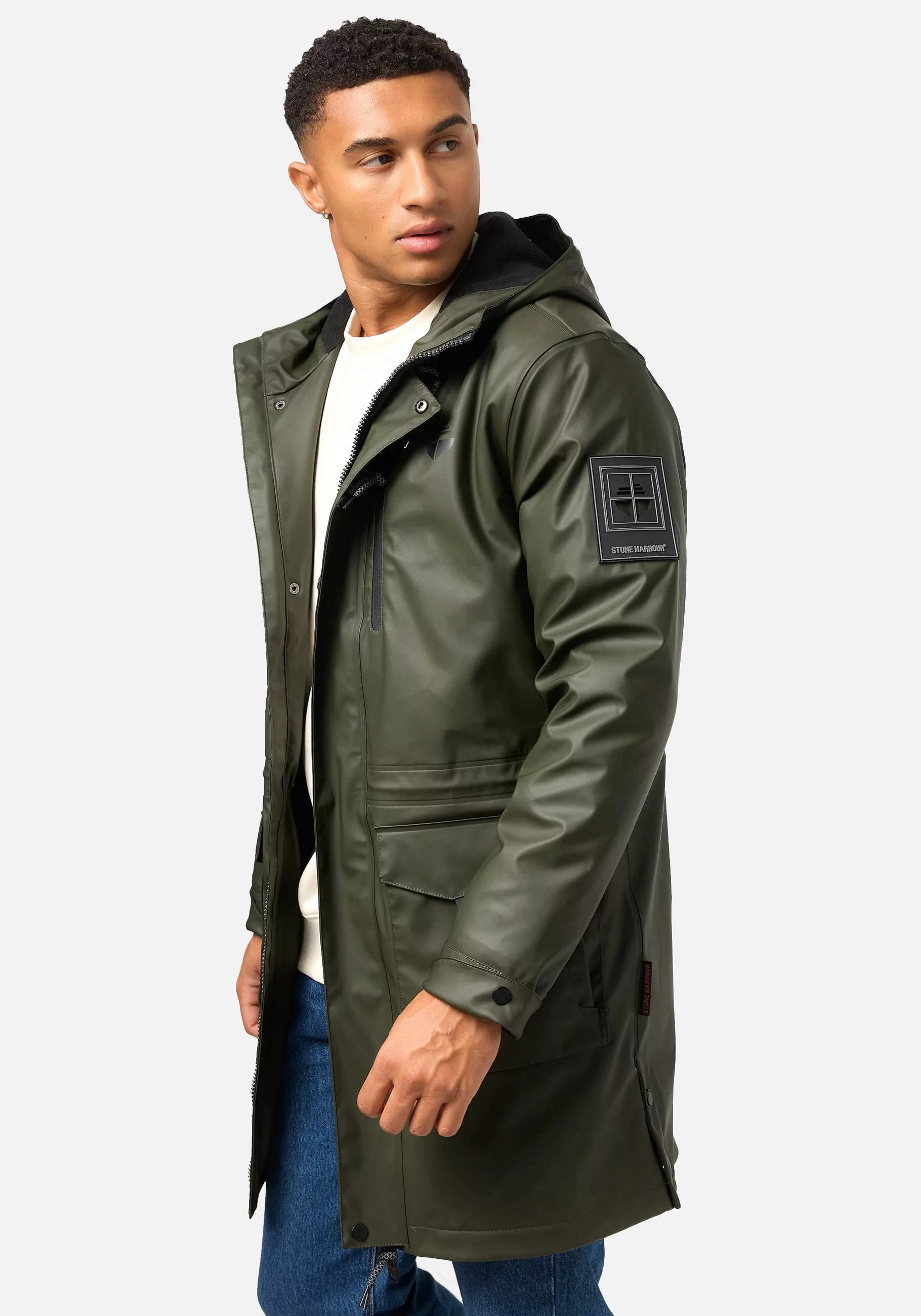 Stone Harbour Regenmantel "Verdaan", Wasserdichter Regenparka mit Fleece-In günstig online kaufen