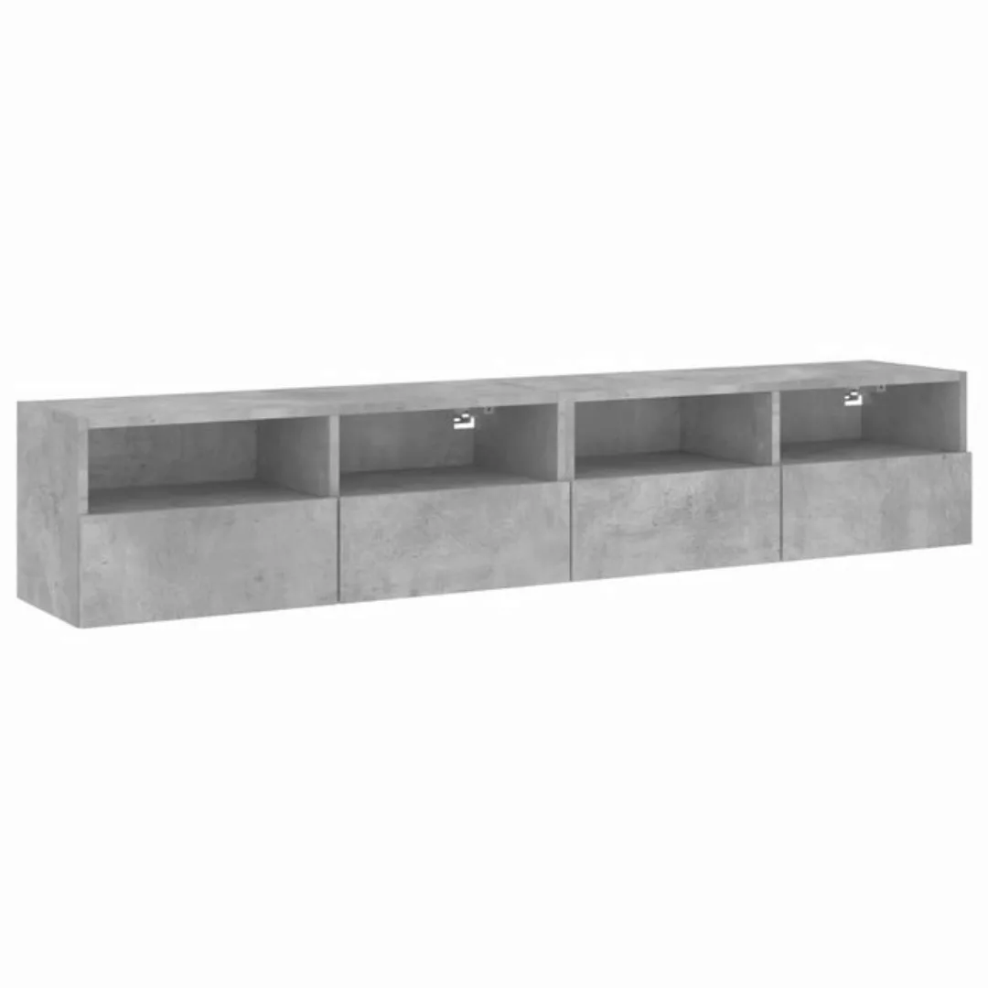 vidaXL TV-Schrank TV-Wandschränke 2 Stk Betongrau 80x30x30 cm Spanplatte günstig online kaufen