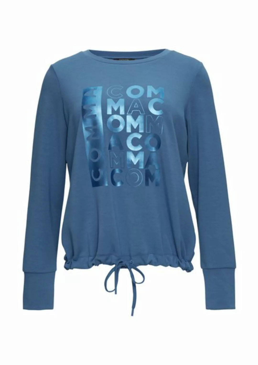 Comma Sweatshirt Sweatshirt aus Jersey mit Schmuck-Detail Applikation günstig online kaufen