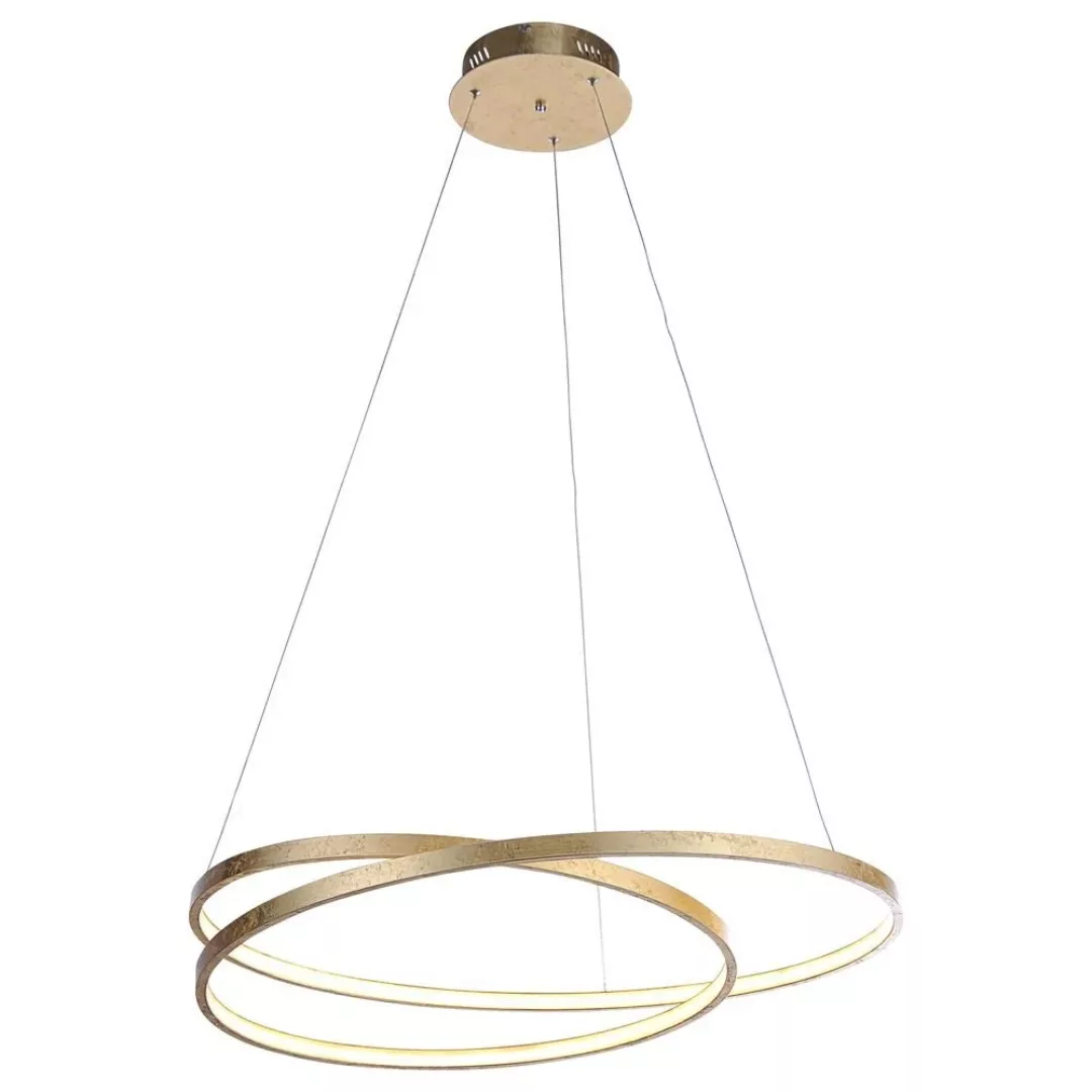 LED Pendelleuchte Roman aus Metall in Gold, 720 mm günstig online kaufen