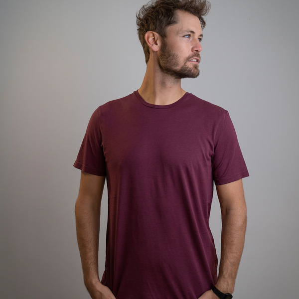 Vabio - T-shirt Aus Tencel-mix, Bordeaux/beige/petrol günstig online kaufen