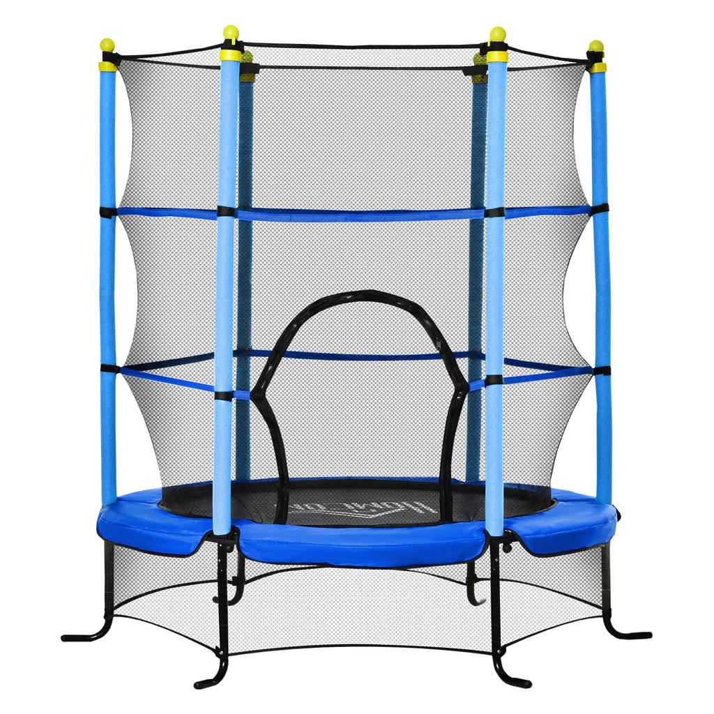 HOMCOM Trampolin blau B/H/L: ca. 163x163x156 cm günstig online kaufen