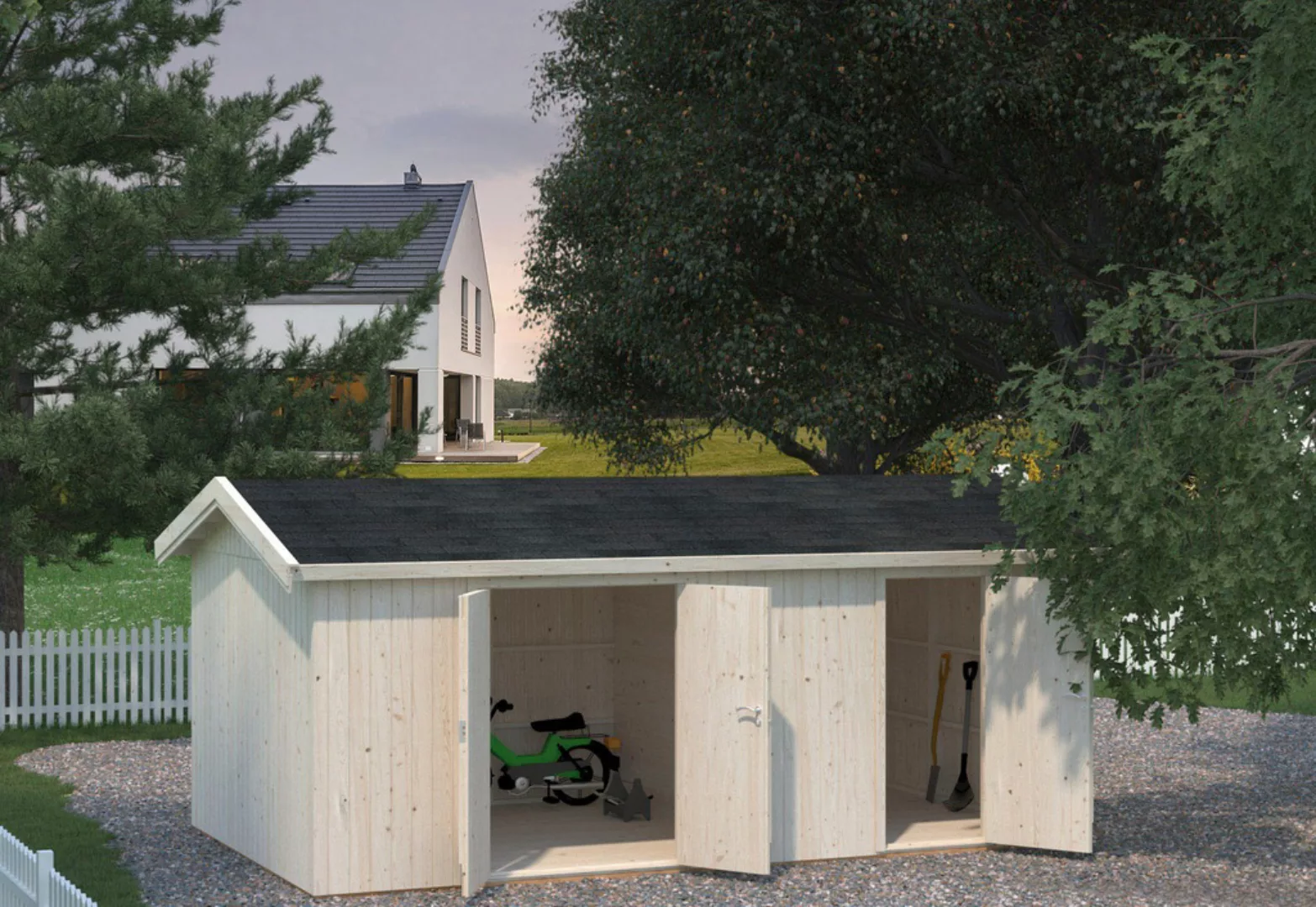Palmako Gerätehaus "Olaf", natur günstig online kaufen