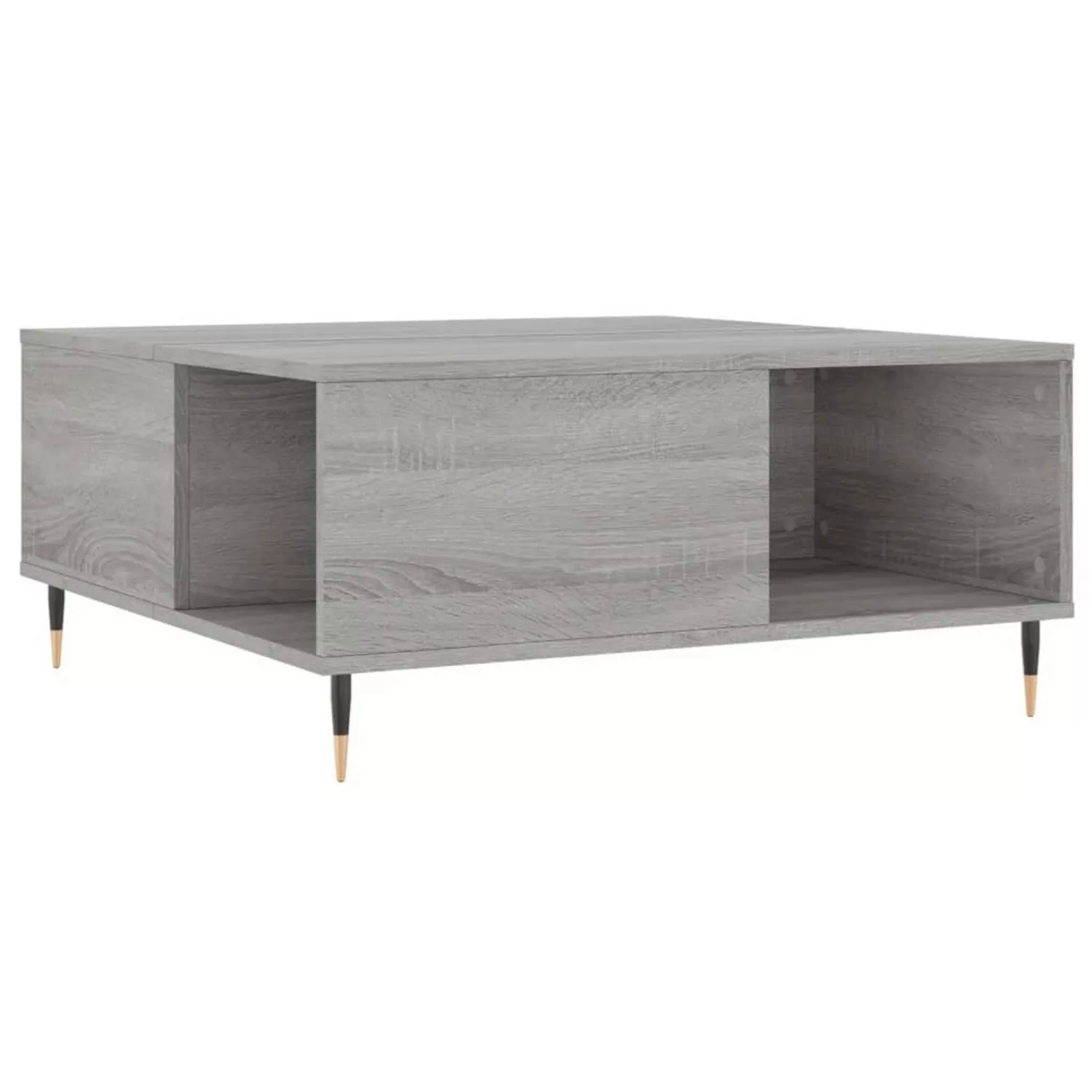 vidaXL Couchtisch Grau Sonoma 80x80x36,5 cm Holzwerkstoff Modell 1 günstig online kaufen