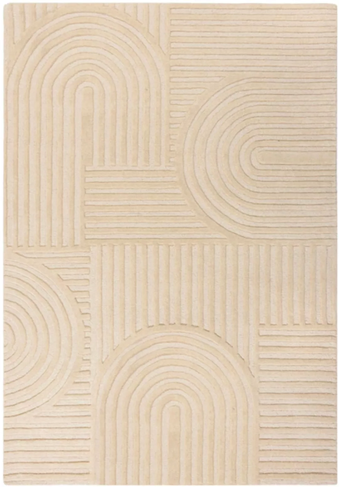 FLAIR RUGS Wollteppich »Zen Garden«, 100% Wolle, Hoch-Tief-Effekt, auch als günstig online kaufen