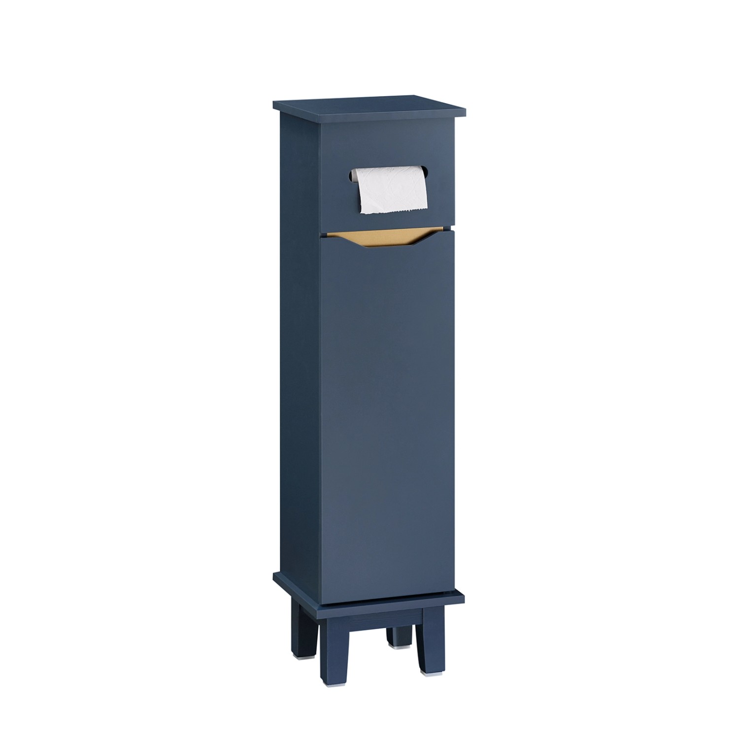 SoBuy Freistehend Toilettenrollenhalter Toilettenschrank Blau BZR192-B günstig online kaufen