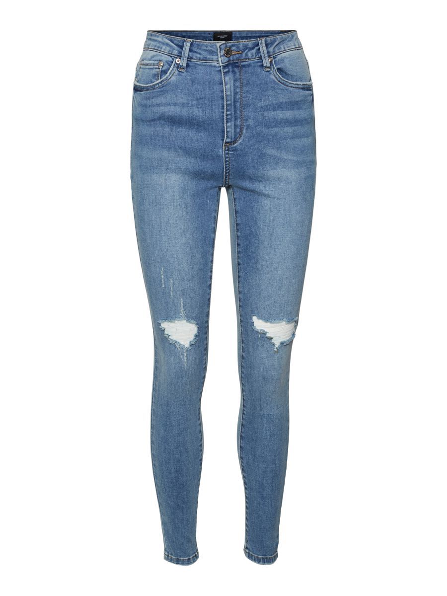 VERO MODA Vmsophia Skinny Destroyed High Waist Jeans Damen Blau günstig online kaufen