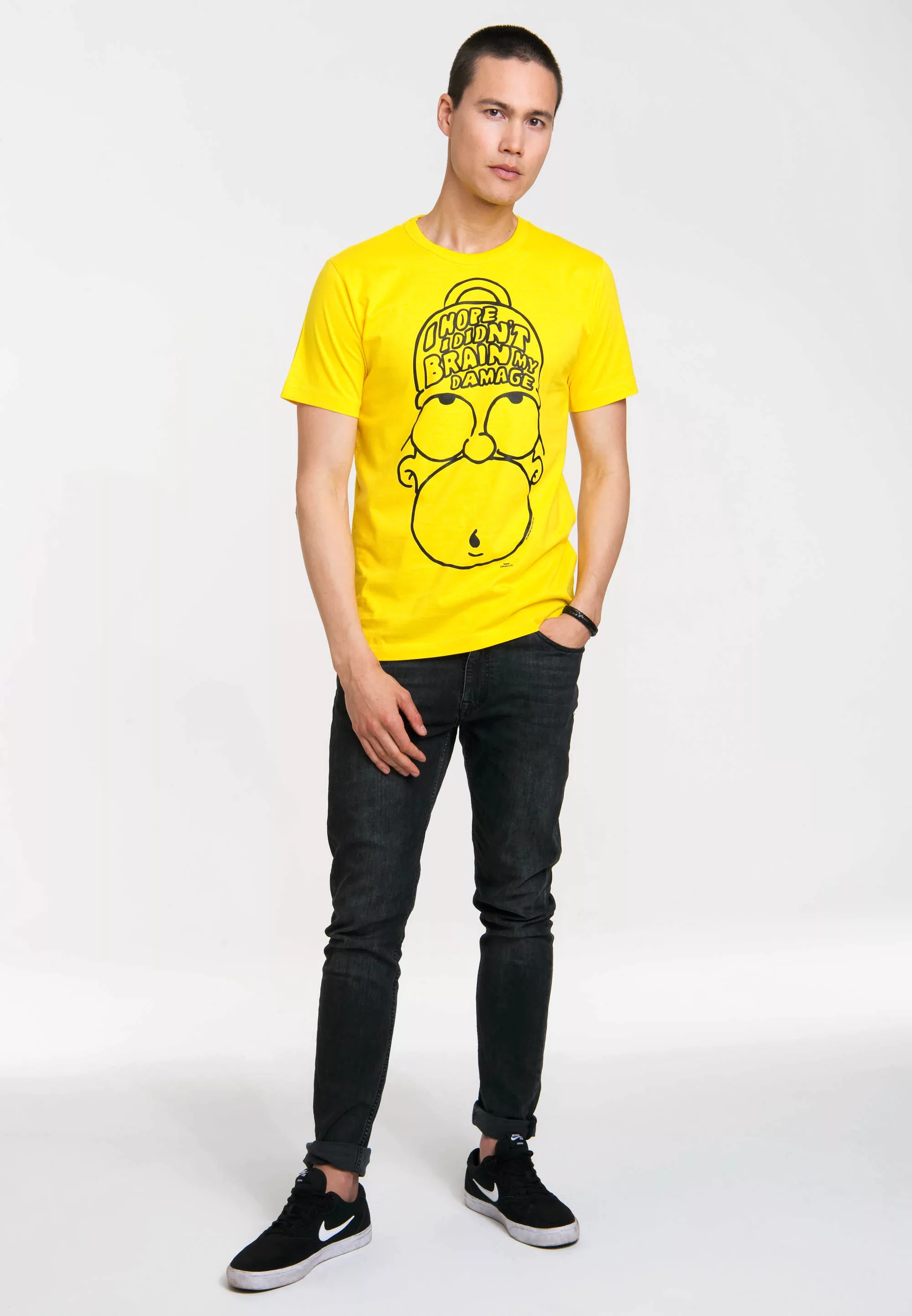 LOGOSHIRT T-Shirt "Homer Simpson - The Simpsons", mit witzigem Frontdruck günstig online kaufen