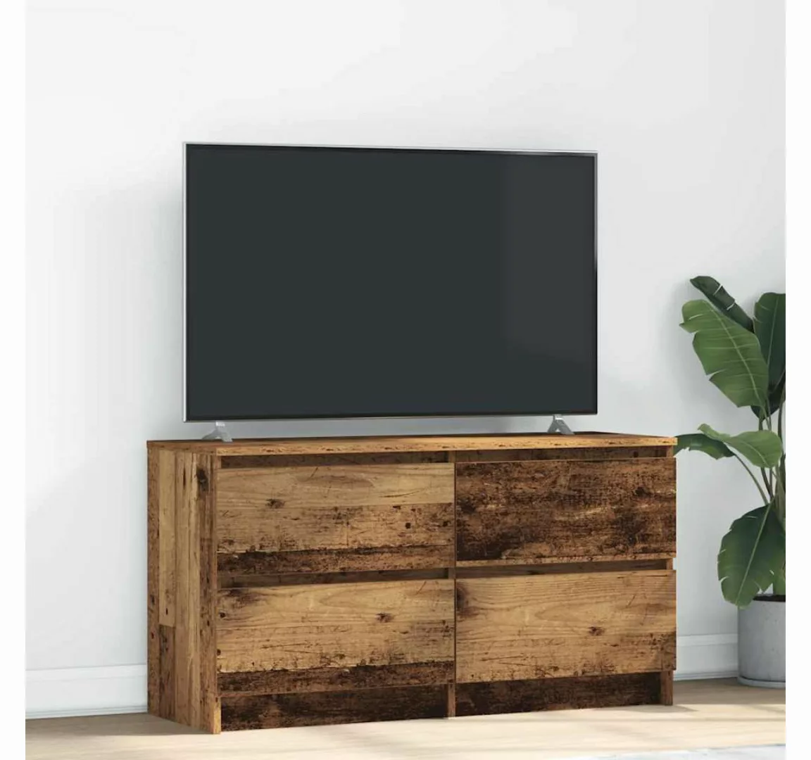 vidaXL Schrankmodule TV-Schrank Altholz-Optik 100x35x54 cm Holzwerkstoff günstig online kaufen