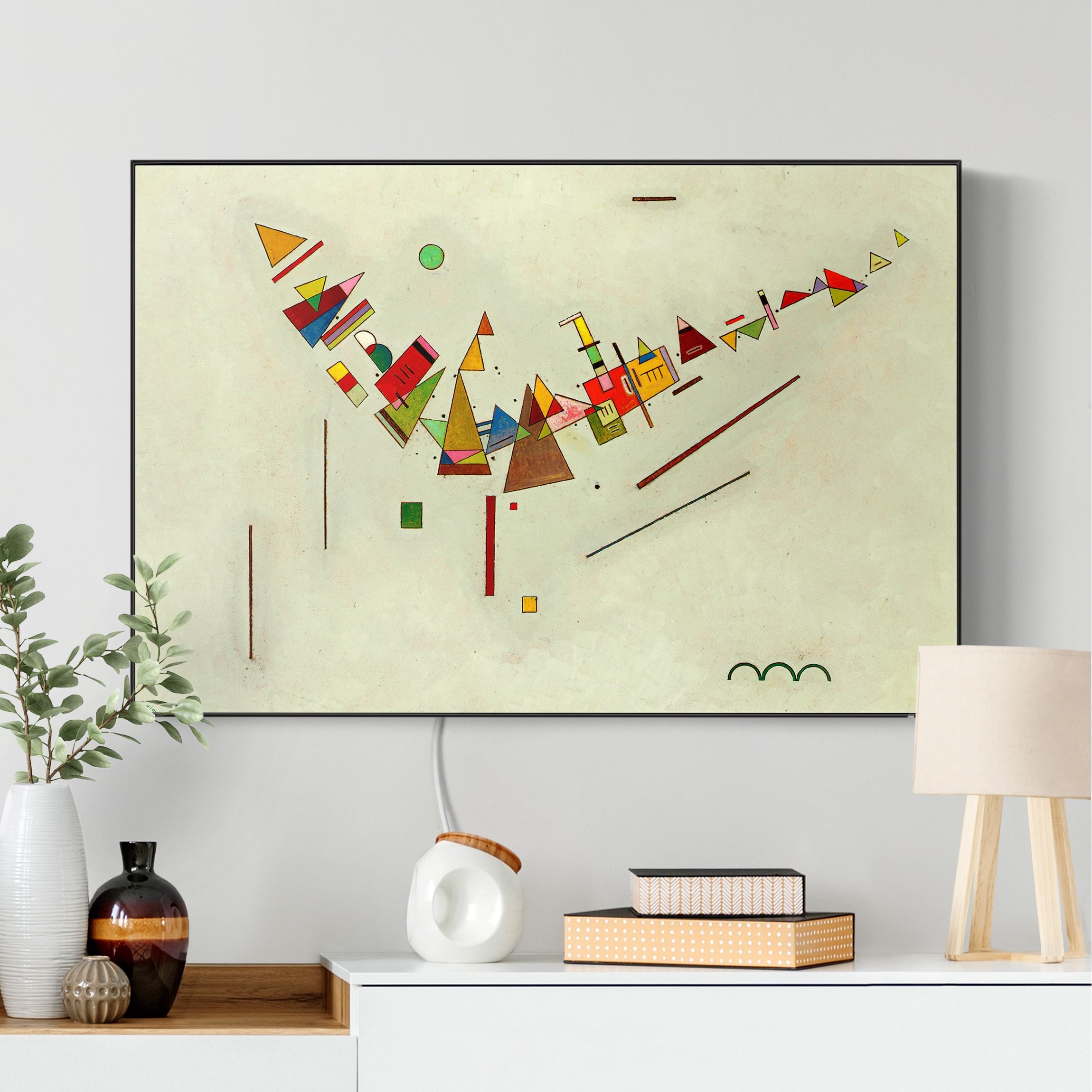 LED-Wechselbild Wassily Kandinsky - Winkelschwung günstig online kaufen