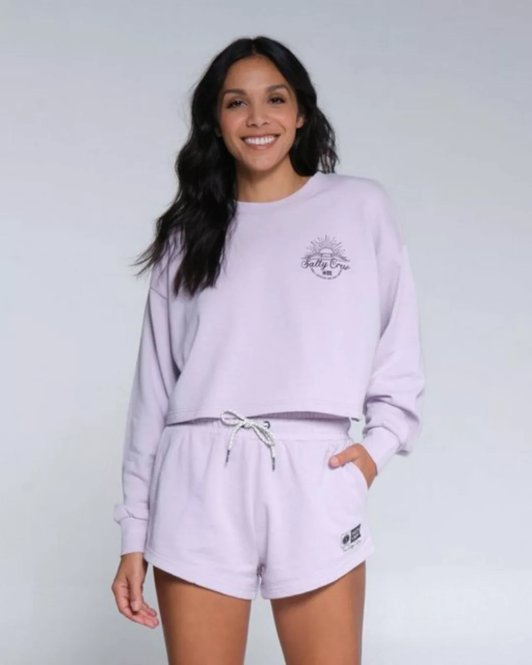 Salty Crew Sweatshirt Salty Crew Cropped Sweatshirt Sand Set Crew Lavendel günstig online kaufen
