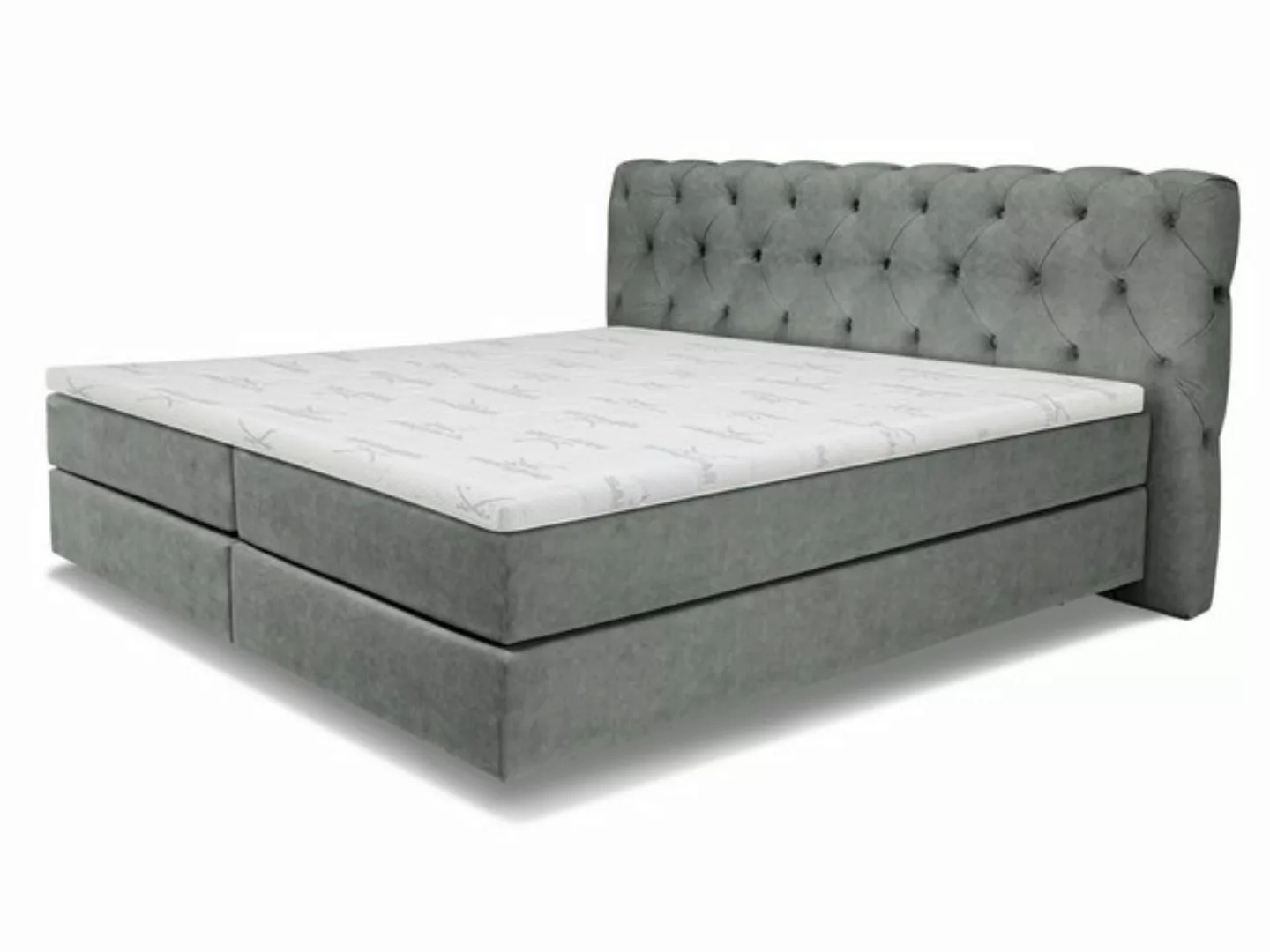 SANSIBAR Living Boxspringbett Boxspringbett SANSIBAR LANGEOOG grau Box-Spri günstig online kaufen