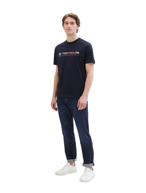TOM TAILOR Regular-fit-Jeans mit Marken-Badge auf der Rückseite günstig online kaufen