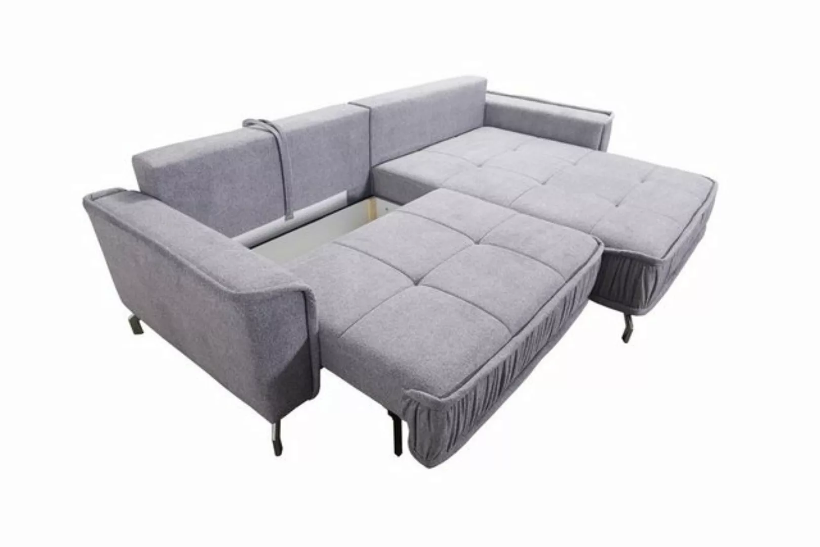 Fun Möbel Ecksofa Schlafsofa Sofa FLORENCE in Stoff, inkl. 5 Rückenkissen, günstig online kaufen