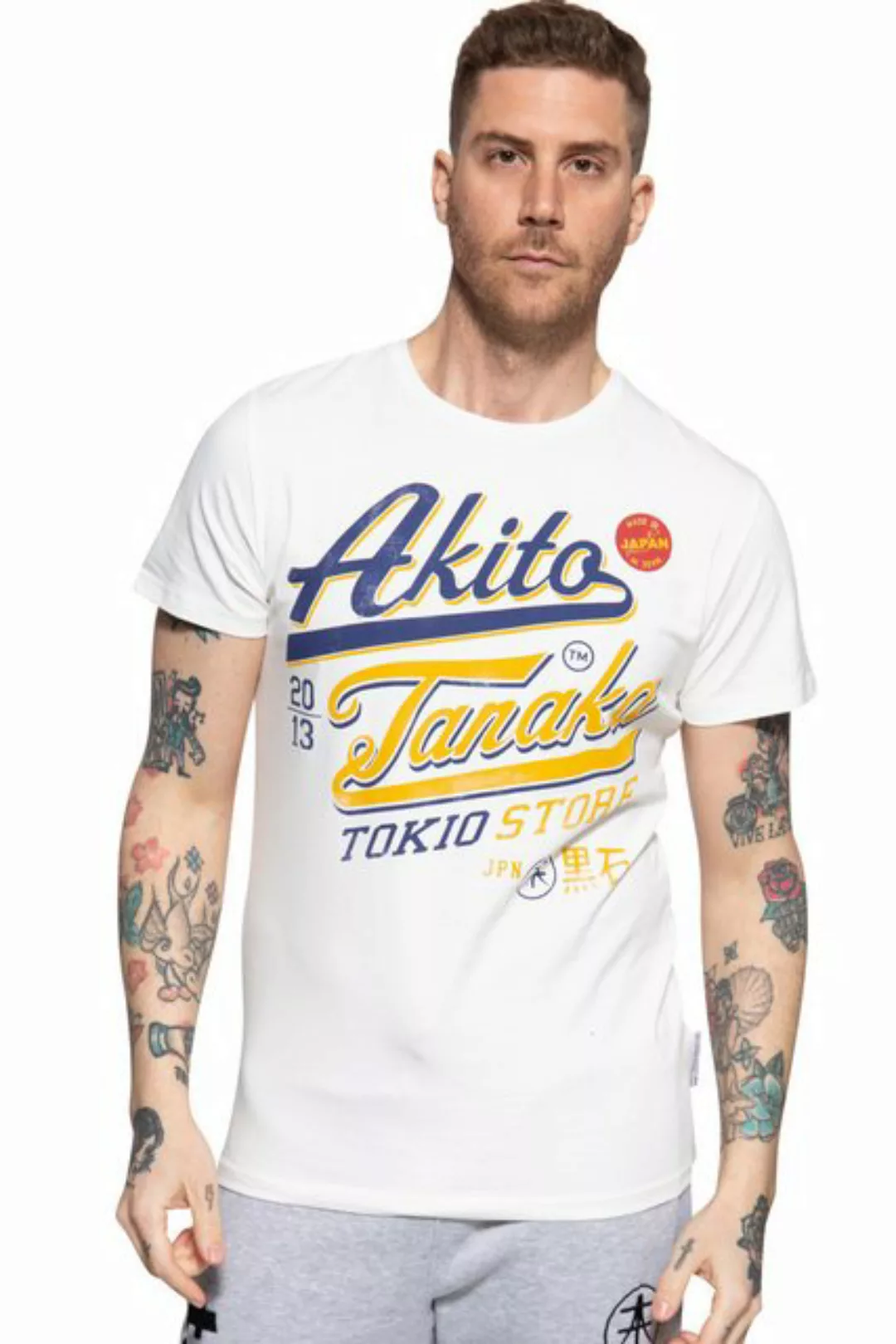 Akito Tanaka T-Shirt Tokio Beach (1-tlg) mit Retro Print günstig online kaufen