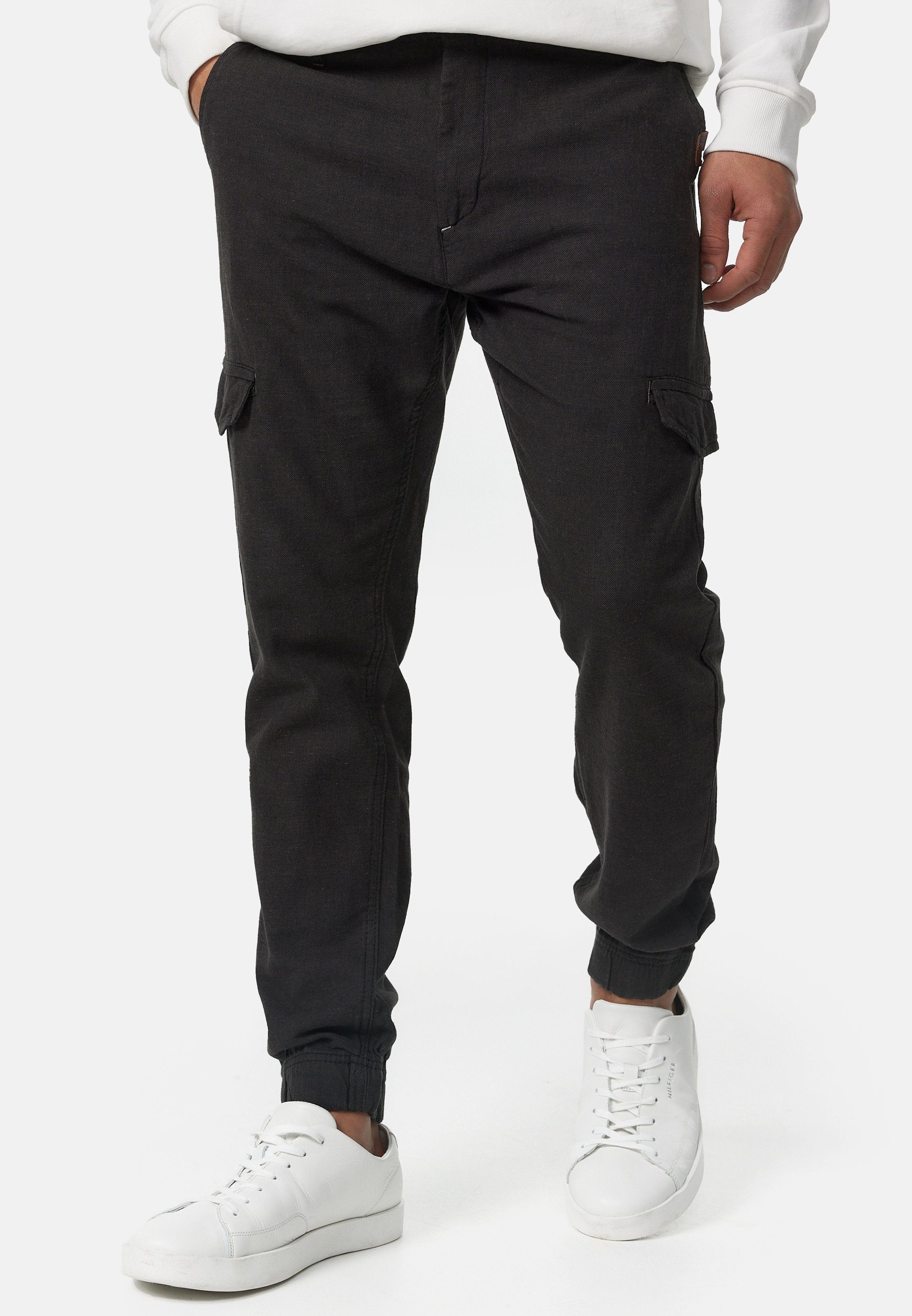 Indicode Leinenhose Booth mit 6 Taschen, günstig online kaufen