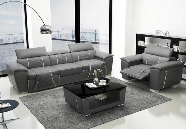 JVmoebel Sofa Schwarze Multifunktions Sofagarnitur 3+1+1 Sitzer Couchen Neu günstig online kaufen