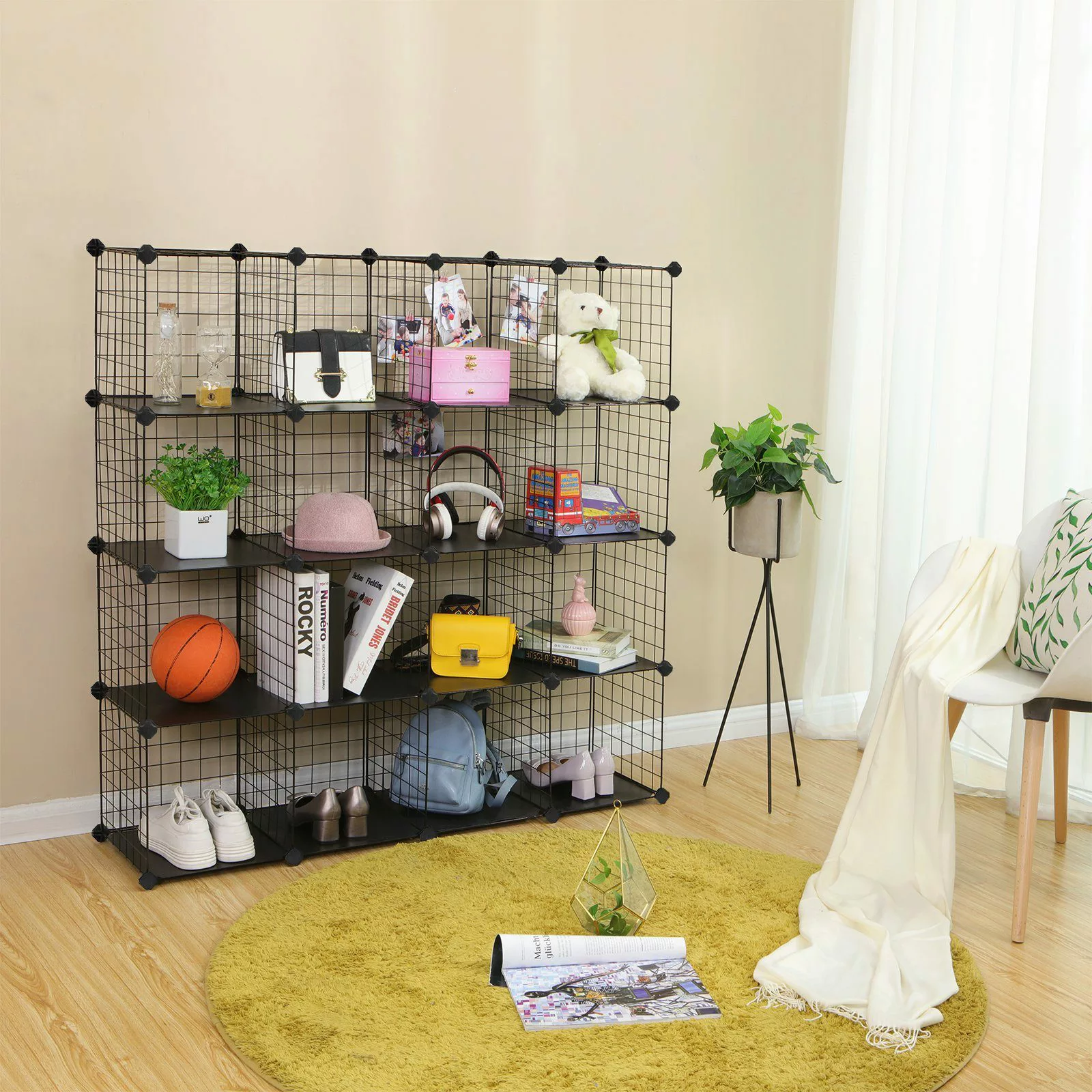 SONGMICS Regalwürfel LPI44H, Steckregal, Schuhregal, Regalsystem günstig online kaufen