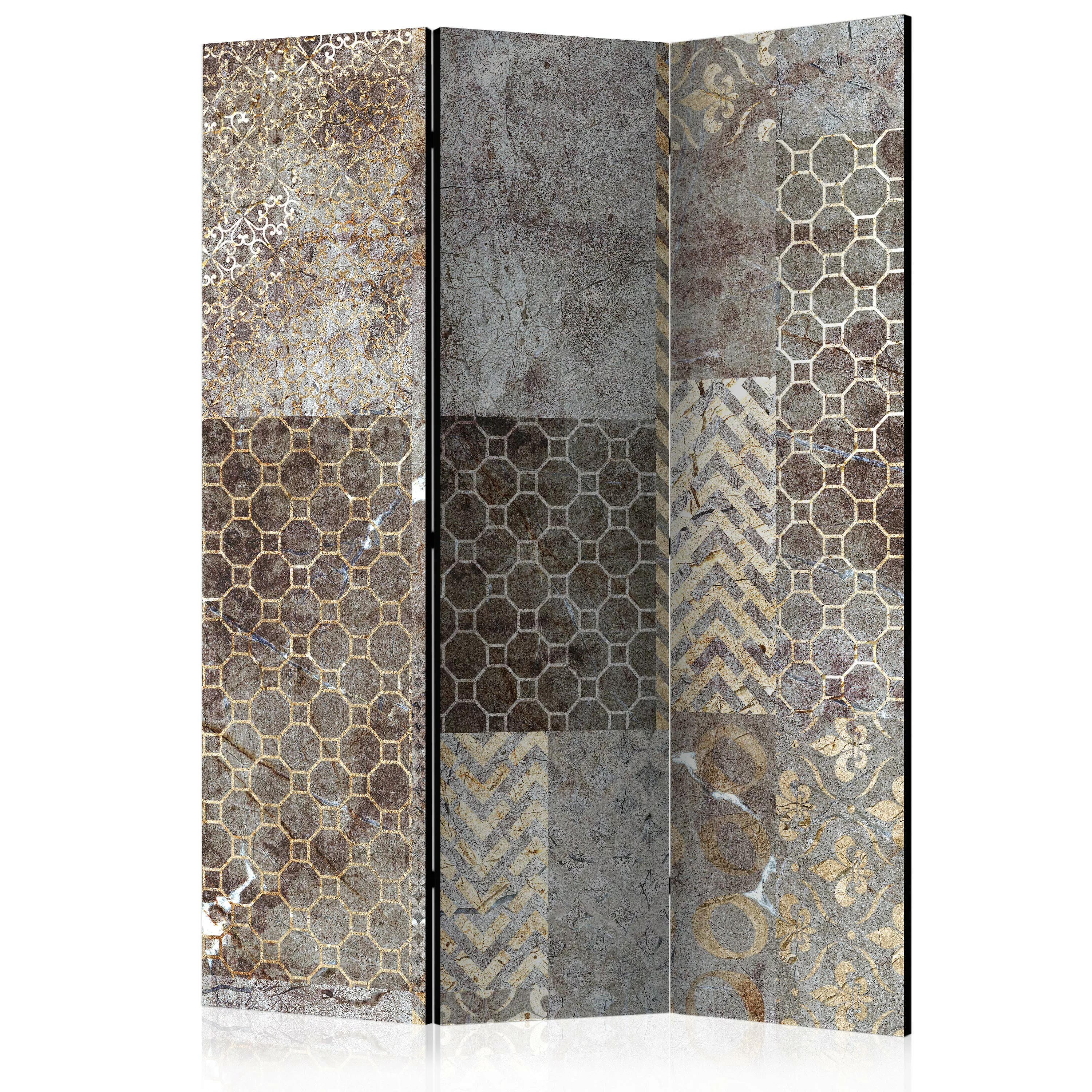 3-teiliges Paravent - Geometric Textures [room Dividers] günstig online kaufen