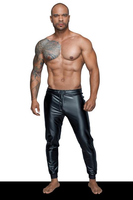 Noir Handmade Men Lederimitathose Noir Handmade Men - Treggings aus Powerwe günstig online kaufen