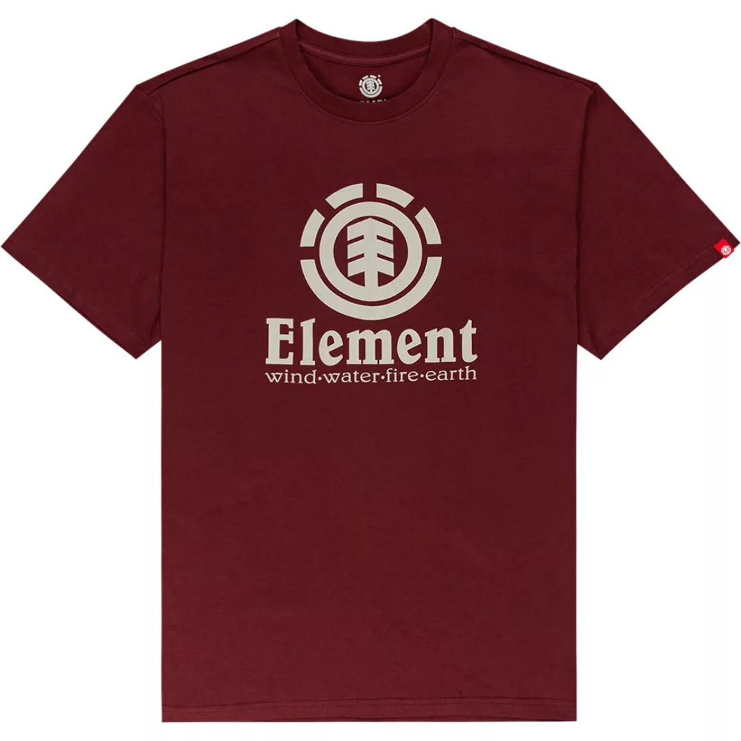 Element Vertical Kurzärmeliges T-shirt XS Vintage Red günstig online kaufen