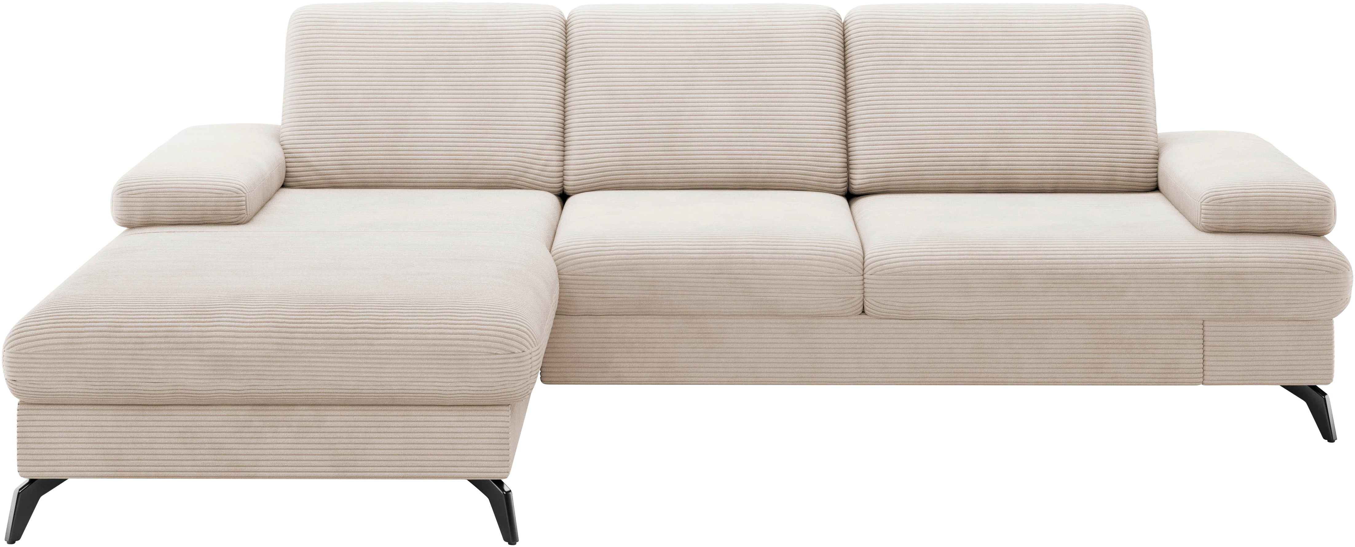 sit&more Ecksofa "Morris Jubi L-Form", inkl. Armteilfunktion und 1 Zierkiss günstig online kaufen