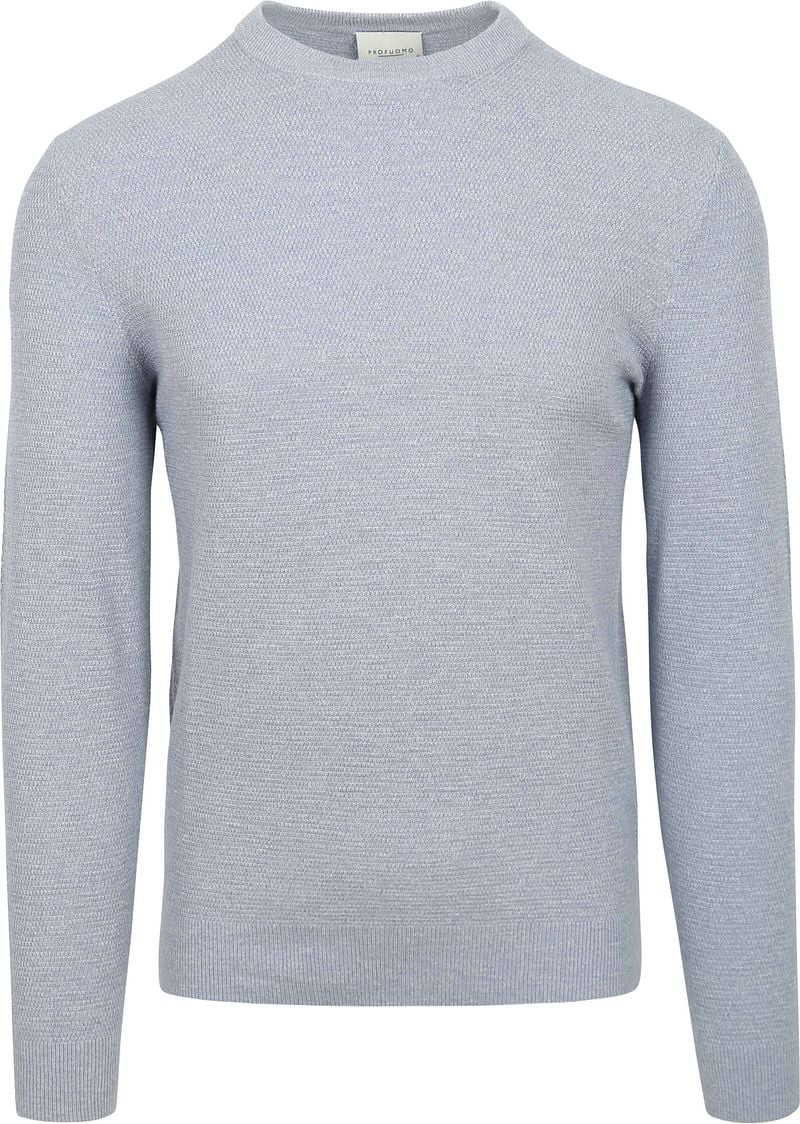 Profuomo O-Neck Pullover Hellblau - Größe S günstig online kaufen