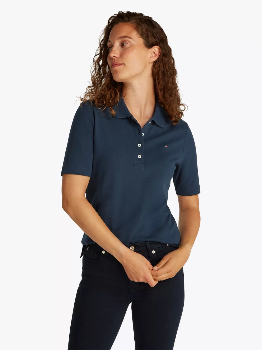 Tommy Hilfiger Poloshirt "1985 Regular Fit Pique Premium Polo", mit Logo-St günstig online kaufen