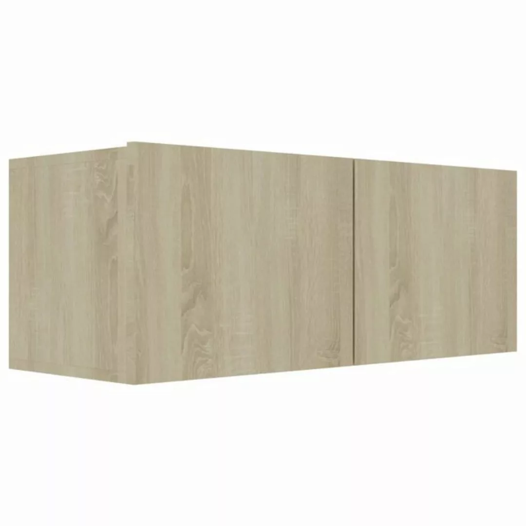 vidaXL TV-Schrank TV-Schrank Sonoma-Eiche 80 x 30 x 30 cm Spanplatte Lowboa günstig online kaufen