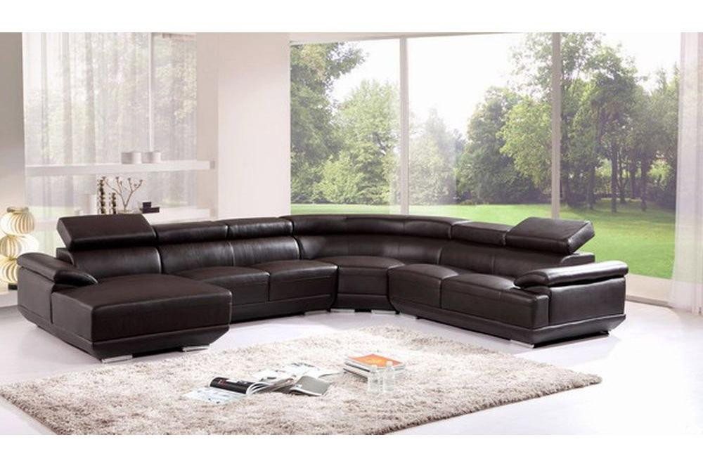 Xlmoebel Ecksofa Ledersofa mit Eckplatz und USB-Anschluss, Wohnlandschaft m günstig online kaufen