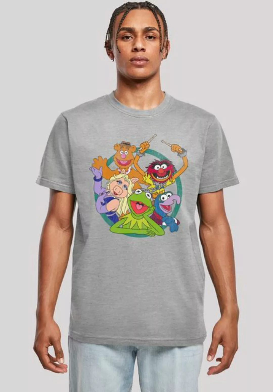 F4NT4STIC T-Shirt Disney Die Muppets Group Circle Print günstig online kaufen