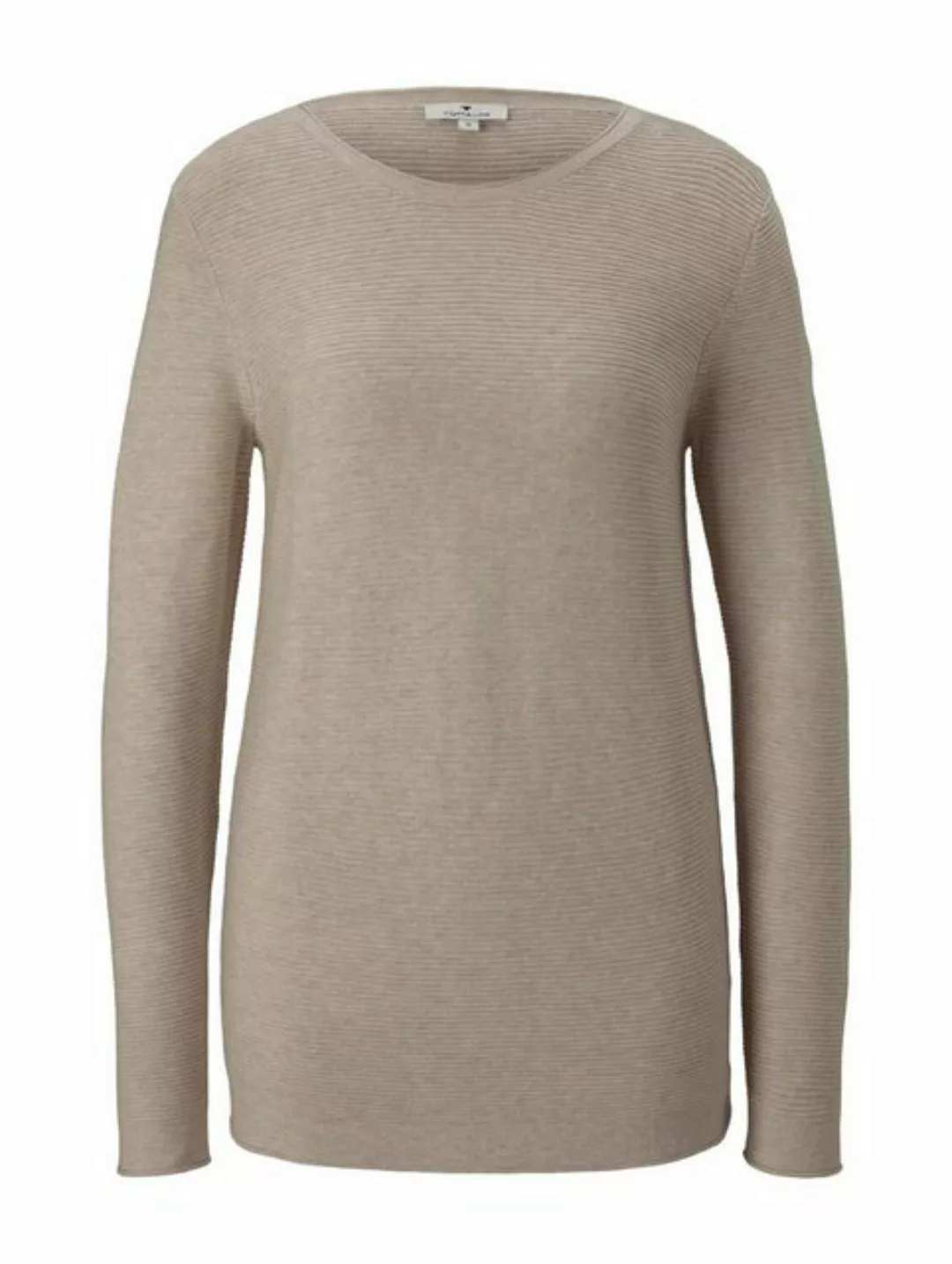 TOM TAILOR Strickpullover Langarm Strickpullover Rundhals Sweater aus Baumw günstig online kaufen