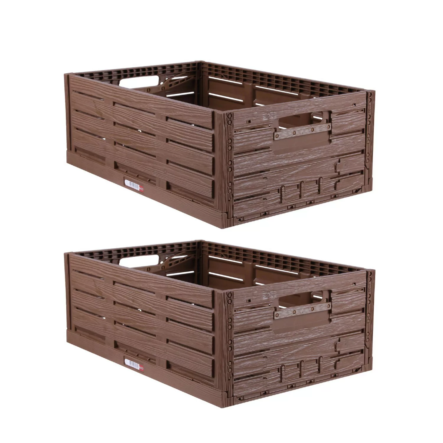 Bestlivings Faltbare Klappbox Holzoptik 60 x 40 cm 2 Stück günstig online kaufen