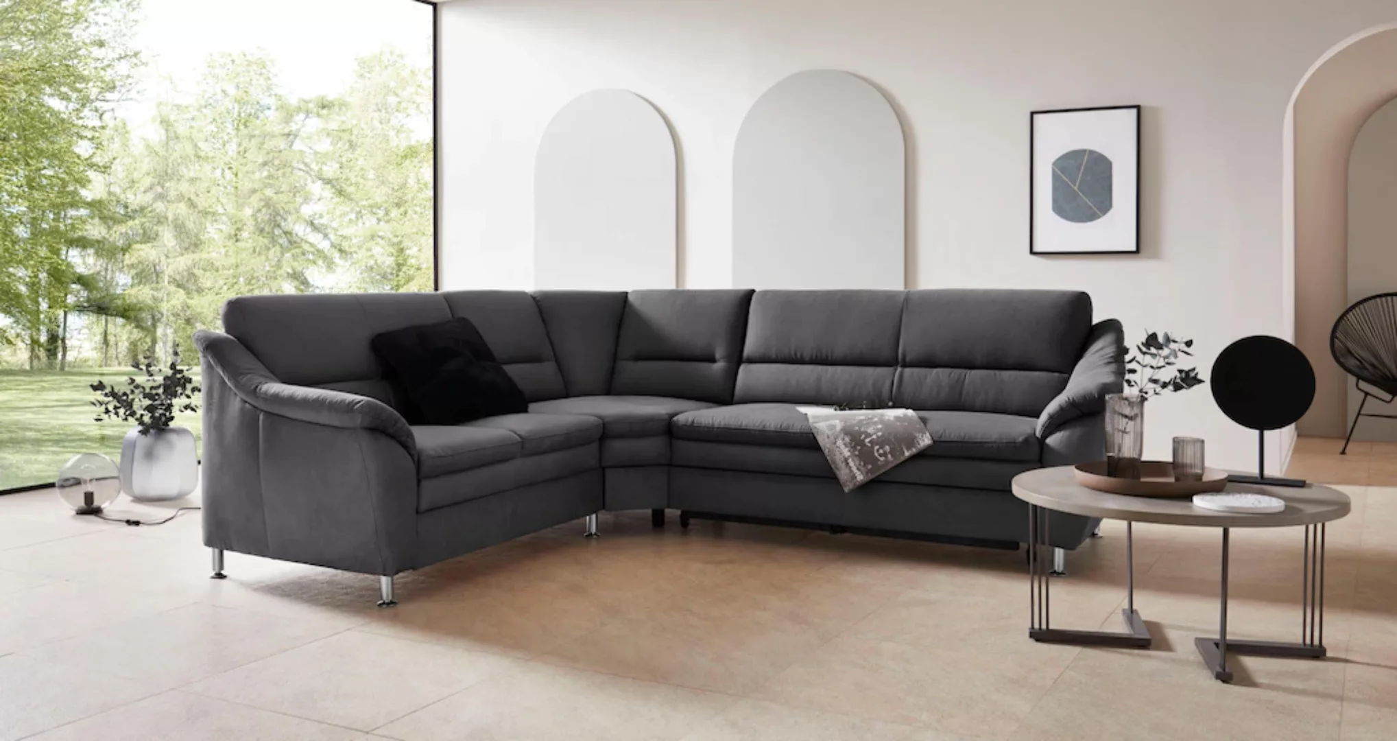 Places of Style Ecksofa "Cardoso L-Form", mit Trapezecke für mehr Sitzkomfo günstig online kaufen