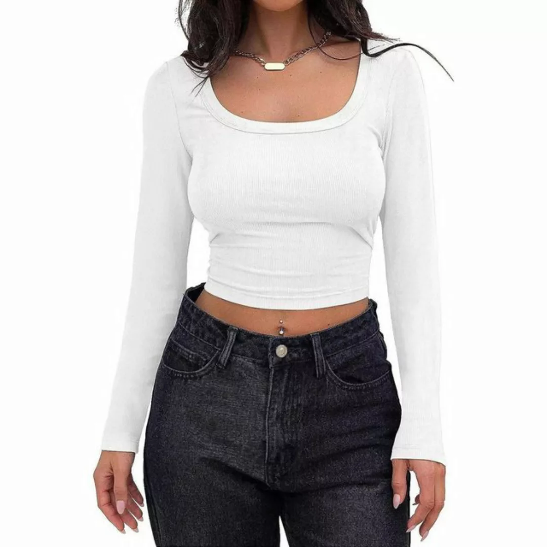 AUKUU Langarmshirt Langarmshirts für Damen – die perfekte Kombination aus K günstig online kaufen