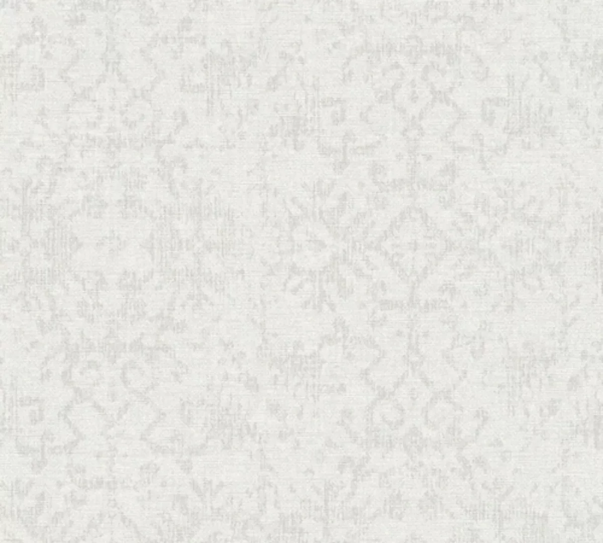 Bricoflor Elegante Tapete Orientalisches Muster in Weiß Silber Vlies Muster günstig online kaufen